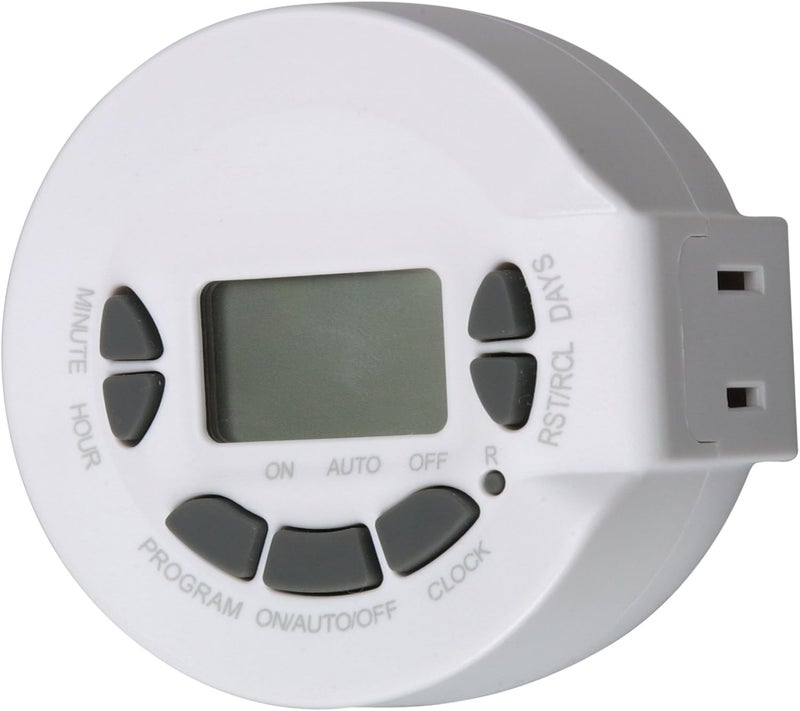 Woods 59203 Digital Lamp and Appliance Timer Repeats Weekly with 2Prong Plug - Image 1