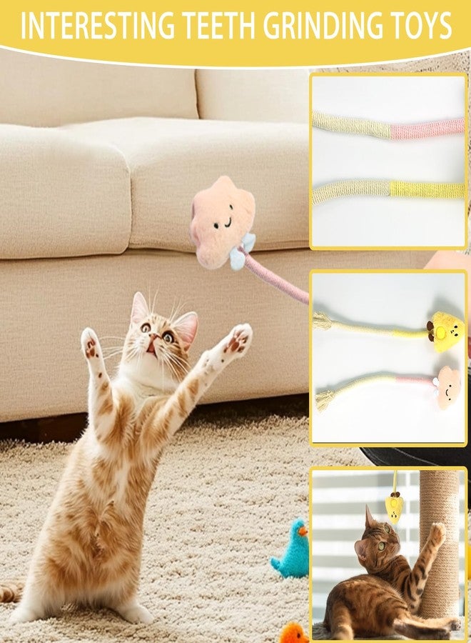 Ymcafmo 4pcs Catpick Cat Chew Rope - Kitten Chew Toys and Teething Toys - Interactive Toy, Rope Chew Toy, and Chew Toy for Cats - Durable Cat Ropes for Healthy Teeth - Image 5