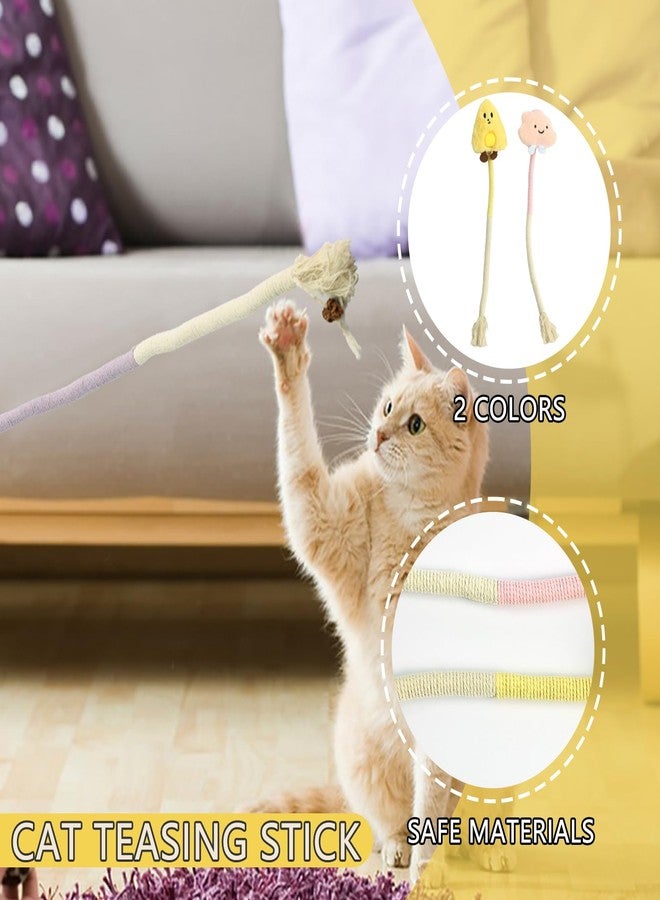 Ymcafmo 4pcs Catpick Cat Chew Rope - Kitten Chew Toys and Teething Toys - Interactive Toy, Rope Chew Toy, and Chew Toy for Cats - Durable Cat Ropes for Healthy Teeth - Image 3