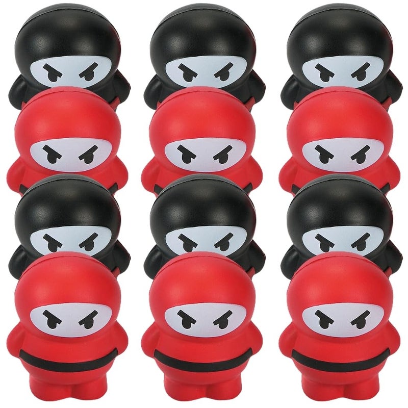 Fun Express Ninja Stress Toys for Birthday Toys Balls Relaxables Birthday 12 Pie - Image 2