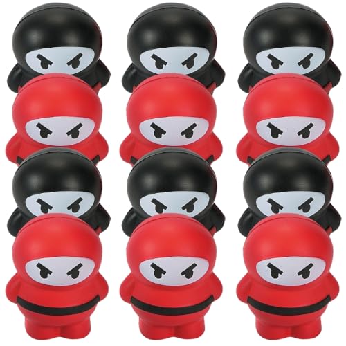 Fun Express Ninja Stress Toys for Birthday Toys Balls Relaxables Birthday 12 Pie - Image 1