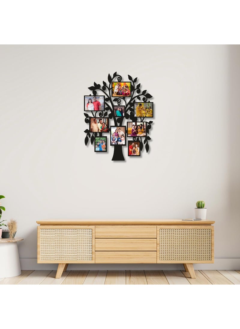 Giftiliya Giftiliya Customized Tree Photo Frame Personalized Family Picture Frame Unique Gift for Family Home Decor Anniversary and Special Occasions FAMILY Collage in tree style wooden frame  - Image 5