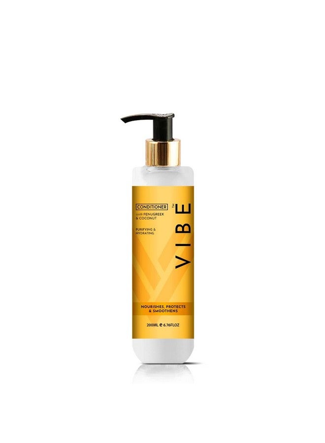 Vibe Hair Fall Defense Conditioner With Fenugreek, Coconut And Long Lasting Hydration Body Wash For Men Women Combo Pack (Conditioner 200Ml, Body Wash 300Ml) - Image 2