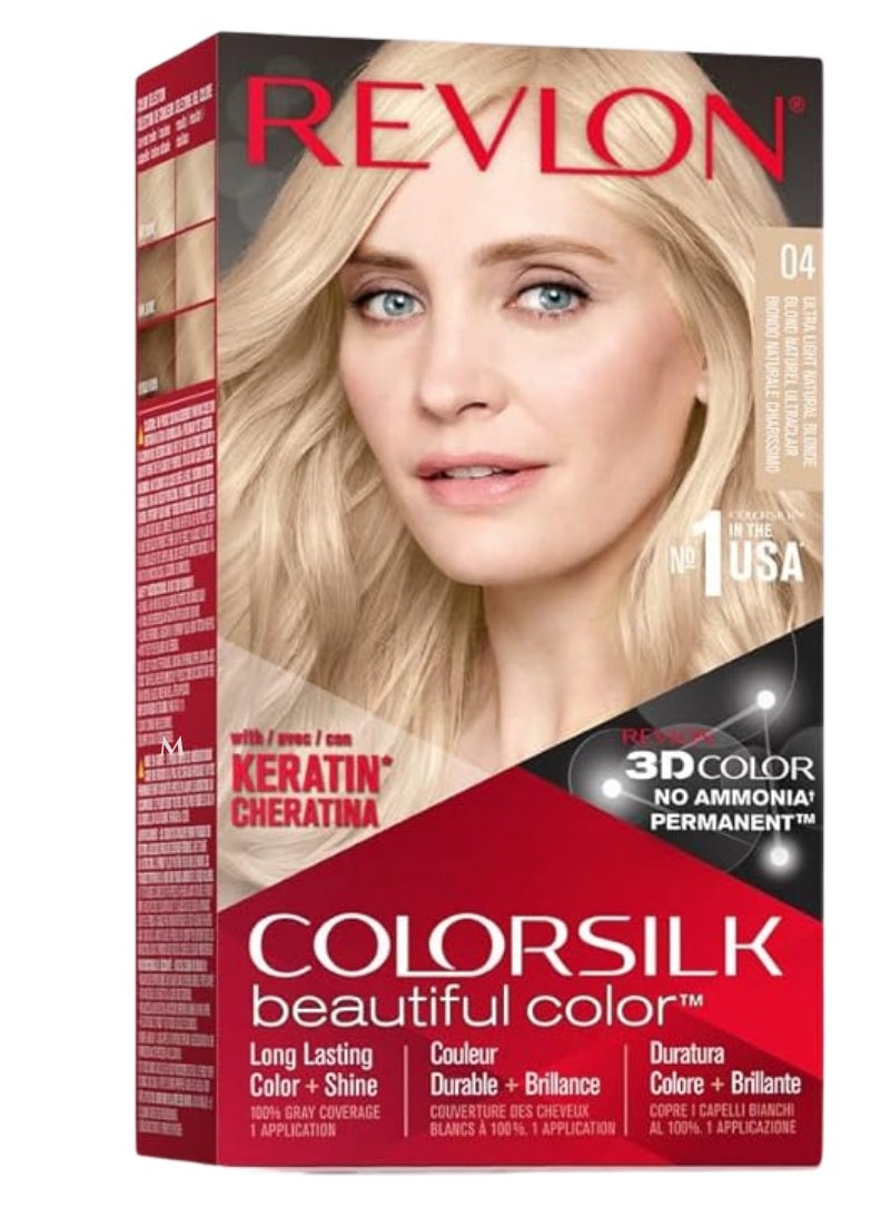 Revlon - Revlon Color Silk -Ultralight Natural Blonde 04 - Image 1