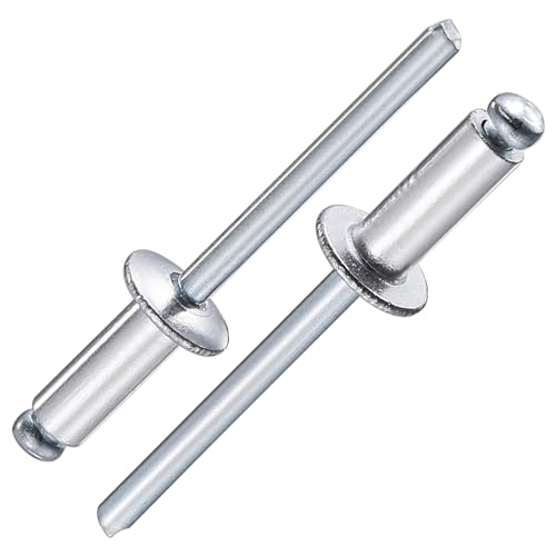 Wensilon (250Pcs) 3/16"x1/2" Aluminum blind pro Rivets,Aluminum Grip and Steel Mandrel - Image 1