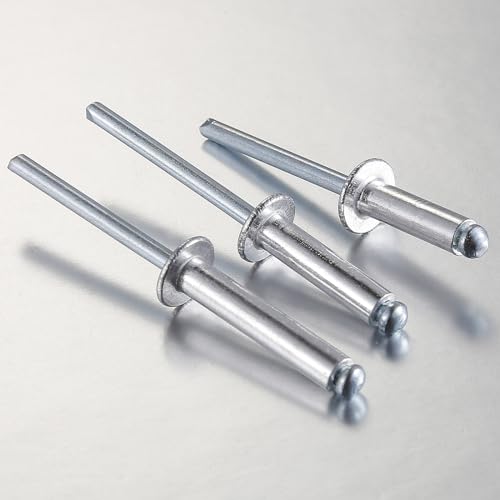 Wensilon (250Pcs) 3/16"x1/2" Aluminum blind pro Rivets,Aluminum Grip and Steel Mandrel - Image 4