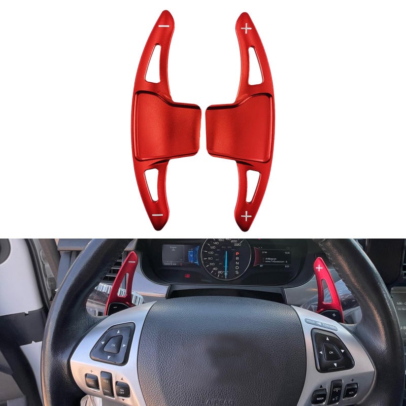sumaikeji for Ford ExplorerTaurus 20132019 Ford Edge 20112014 Car Steering Wheel Paddle Shift Extension Leverred - Image 2