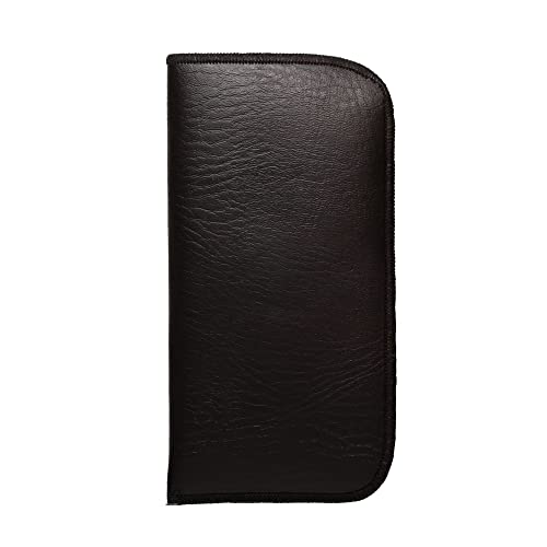 Calabria Soft Slip-In Glasses Case Vertical Pocket Clip Black Men Women Faux Leather Felt Eyeglasses Pouch Sunglasses Holder - Image 3