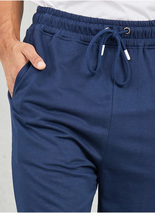 ستايلي Oversized Straight Leg Open Hem Jogger with Popper Button