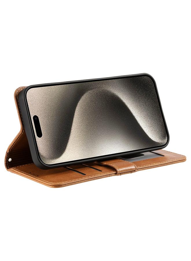 S-TOP Case For iPhone 16 Pro Simple 6-Card Wallet Leather Phone Case - Image 5