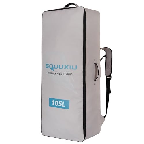 SOUUXIU Inflatable Paddleboard Backpack 105L125L Waterproof with Side Mesh Pocket Buckle Strap SUP Surfboard Bag Oxford Cloth Lightweight Paddle Board Backpack for Surfing Paddleboarding - Image 1