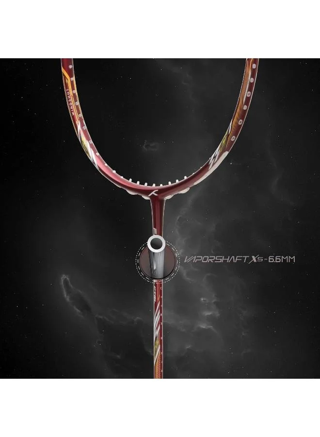 HUNDRED  Hundred Flutter S Ctrl Carbon Fibre Unstrung Badminton Racket With Full Racket Cover For Intermediate Players  | Best Price UAE