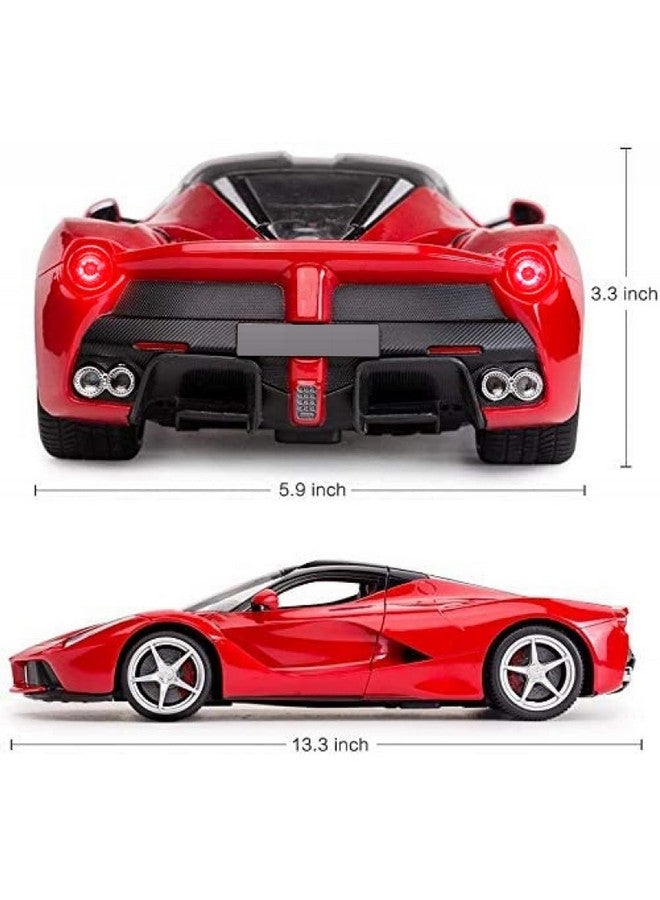 FAMOUS QUALITY Big Size Remote Controlled Sports Racer Car Toy For Kids With Openable Doors And LED Lights And Sound High Speed RC Car For Boys, Red - Image 5