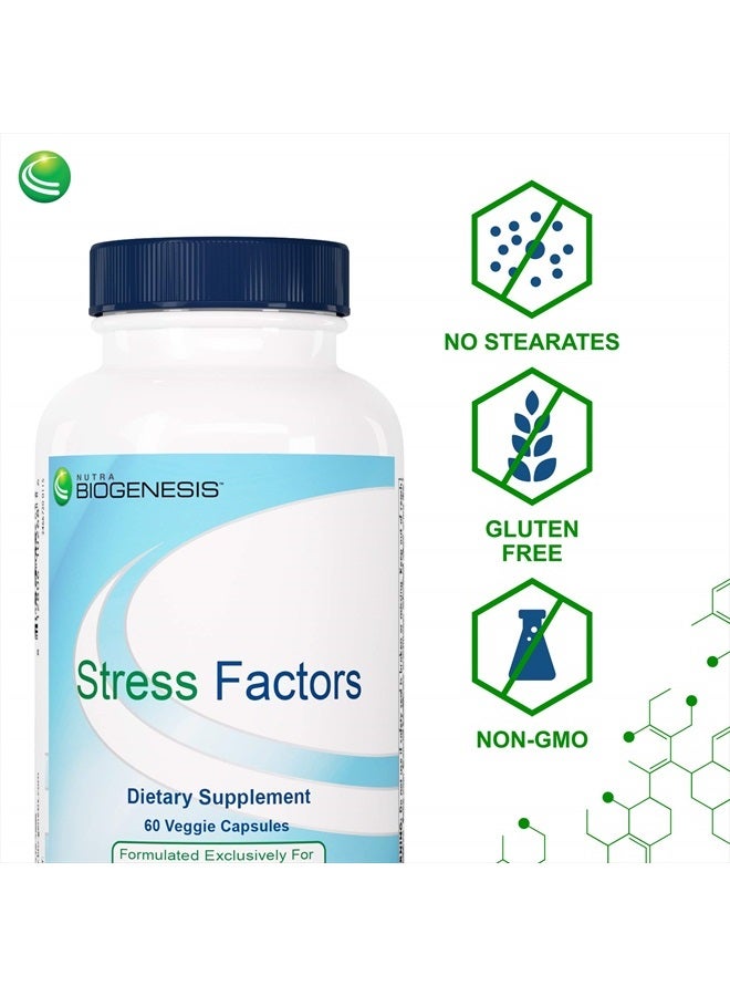 Nutra BioGenesis Sleep Factors - Sleep Aid Supplement for Adults with Melatonin, Magnesium, Valerian Root, GABA & L-Theanine, Natural Sleeping & Rest Support - 60 Veggie Capsules - Image 4