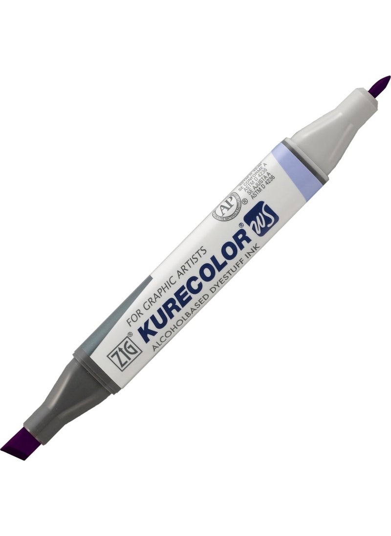 Zig - 609 Kurecolor KC-3000 Twin Marker - Deep Violet - Image 1