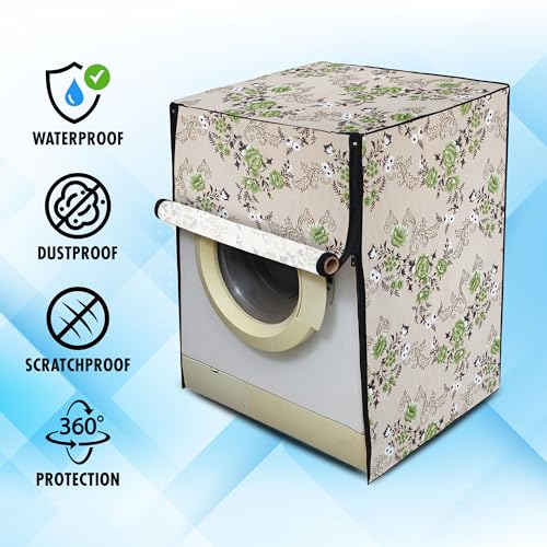 Lithara Front Load Fully Automatic Washing Machine Cover for LG, Samsung, IFB, Whirlpool, Suitable for 7 kg & 7.5 KG - Waterproof, Dustproof Cover (Print-3) - Image 4