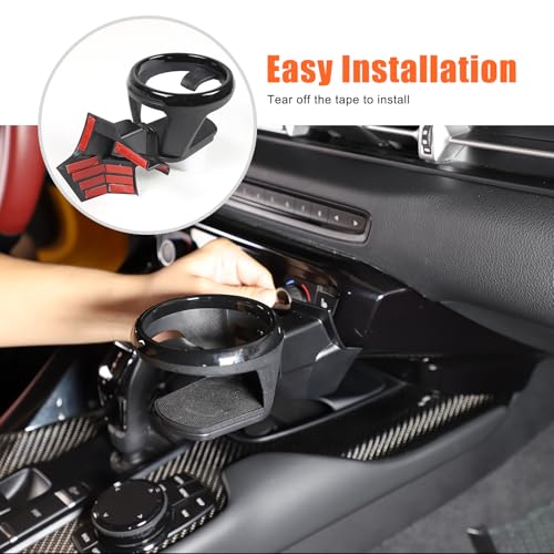 CHEAYAR حامل أكواب لوحة القيادة متوافق مع تويوتا سوبرا GR A90 A91 MK5 2019-2024، محول موسع لحامل الأكواب في السيارة، حامل مشروبات لحامل هواء السيارة، ملحقات حامل الأكواب - Image 4