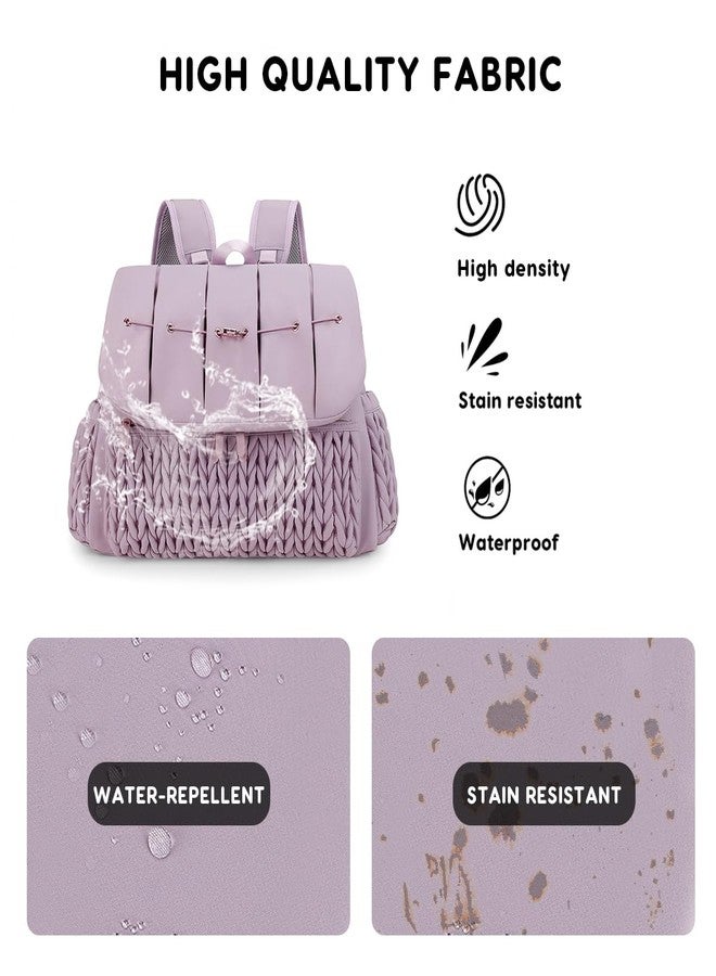 SONARIN Convertible Diaper Bag Backpack Waterproof Nappy Changing Bag Travel Mummy Bag with Changing Pad & Shoulder Strap(Purple) - Image 5