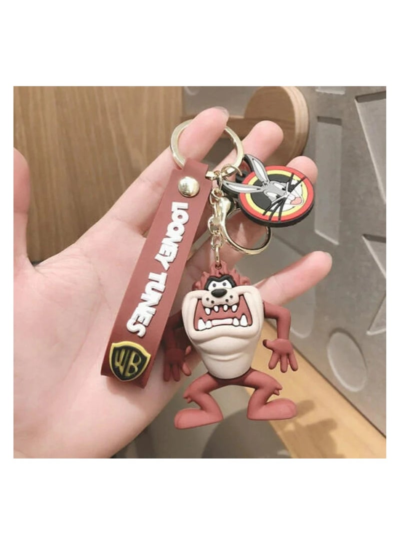 Looney Tunes Looney Toons  Keyring  Bag Pencil Case Charm Pendent Zip Accessory  - Image 1