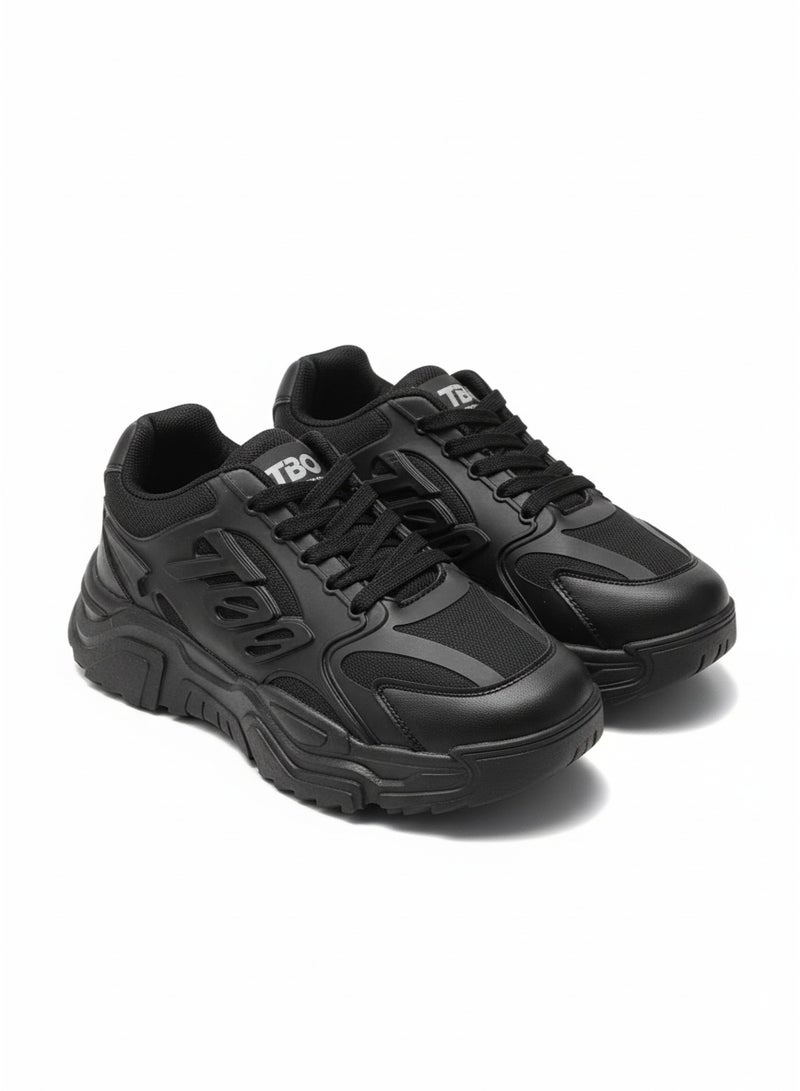 Vbranda Trendy chunky sneakers offering a sporty look L-1042-BLACK - Image 2