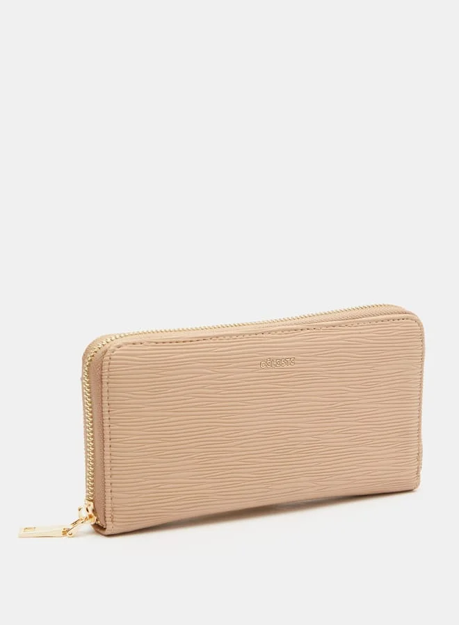 Celeste Women Textured Zip Around Wallet
