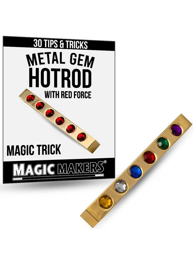 MAGIC MAKERS Metal Gem Hotrod Gold Hotrod With Red Force Includes Magic Training Guide - Image 1