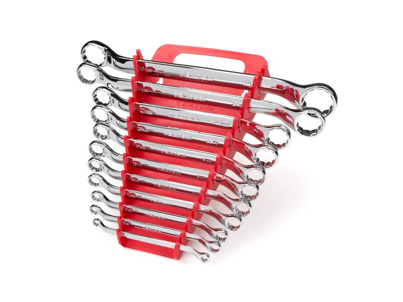 TEKTON 45-Degree Offset Box End Wrench Set with Holder, 11-Piece (6-32 mm) | WBE24411 - Image 2