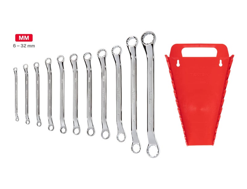 TEKTON 45-Degree Offset Box End Wrench Set with Holder, 11-Piece (6-32 mm) | WBE24411 - Image 3