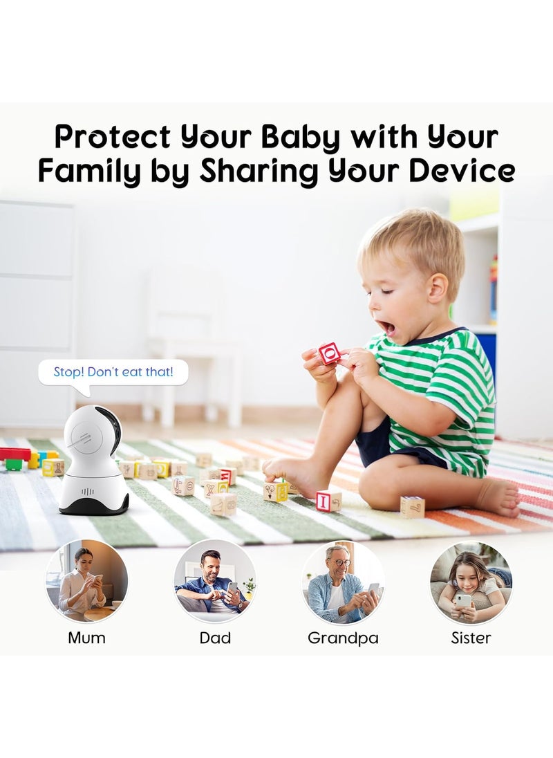 Vimtag Vimtag FI-362C 2MP CCTV Camera for Home 2.4gHz WiFi 360 Degree 1080P Security Camera for Shop Indoor Baby Night Vision 2-Way Audio Cloud Storage/SD Card Support 2 Years Warranty  - Image 4