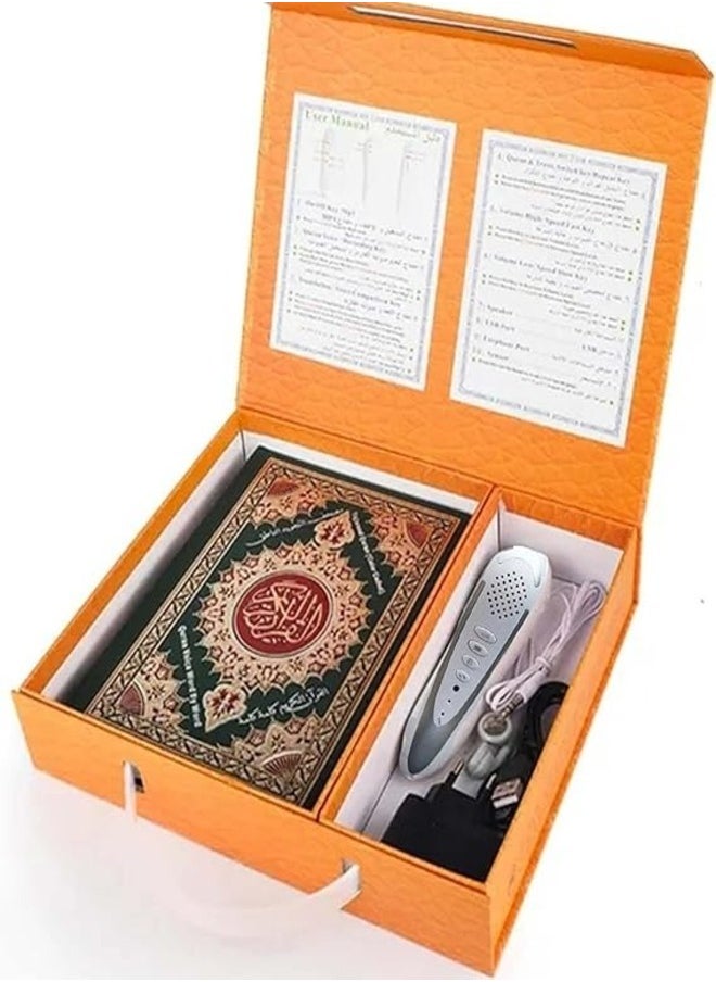 Generic - Quran Reading Pen Ramadan Digital 16GB Memory Downloading Reciters and Languages English Arabic Urdu French Spanish German etc,with 6 Holy Quran Books for Kid and Arabic - Image 1