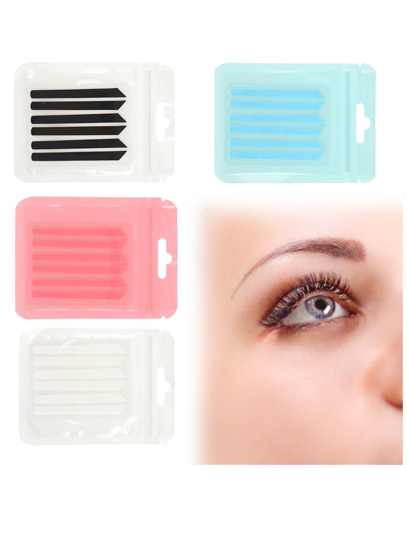 SYOSI 24 Pcs Lash Lift Ribbon Kit - Eyelash Tapes Makeup Beauty Tool for Eyelashes Lifting Silicone Lash Lift Pads Lash Lift Tool Create Beautifully Curled Lashes with Silicone Pads 4 Colors  - Image 1