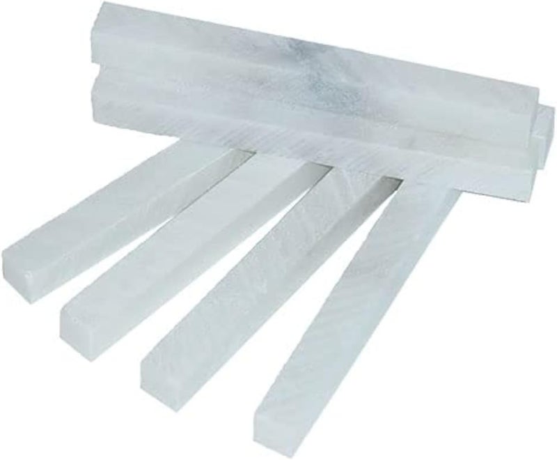 AQ AQSON AQSON Engineers French Chalk Flat Soapstone Marking Stick Box - Professional Quality White Marble Chalk (20 Pieces) - Image 1