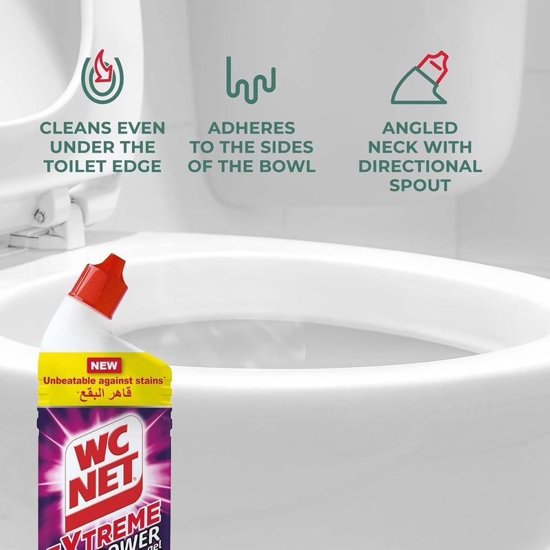 WC Net Almond Blossom Extreme Power Toilet Cleaner Gel 750 ml - Image 3