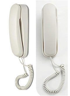 Generic Corded Phone for Home, Durable landline Phone with Large Buttons for Seniors, Versatile Mini Phone for The Home, Office, and More(White)  - Image 4