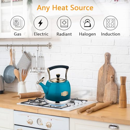 Lazneyru Tea Kettle Stainless Steel Teapot, Stainless Steel Teakettle for Stove Top with Heat Proof Ergonomic Handle 3.0 Quart - Image 2