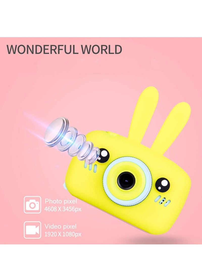 JAJEEK Kids Camera – HD Video Camcorder for Boys & Girls, 2.0 Inch Screen, Rechargeable, Perfect for Children Ages 3-10, Ideal Birthday & Christmas Gift (White 16GB / Yellow 8GB)  - Image 3