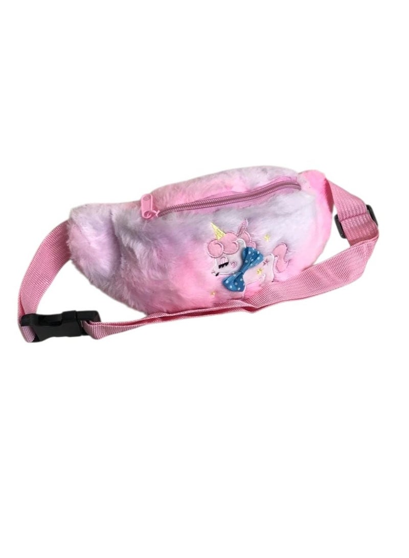 Kids Small Size Faux Fur Bag – Lightweight Cute Shoulder Bag - Image 1