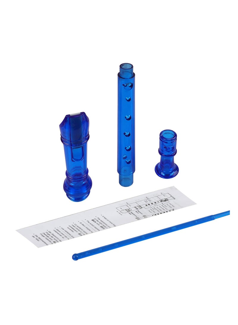 YAMAHA Flute Recorder with Fingering Chart Blue - Image 2