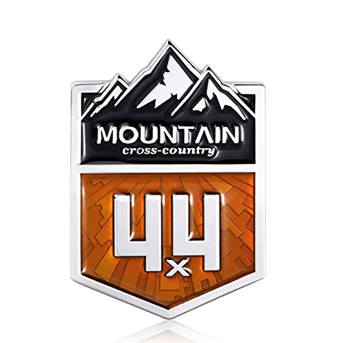 4x4 Mountain Cross Country Metal Car Sticker Off Road Racing Decal Chrome Emblem Badge for OffRoad Vehicle