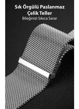 Coofbe Steel Milano Loop Band Strap For Samsung Galaxy Watch 22MM and Huawei GT2-Gt3- Magic 2 46MM  - Image 4