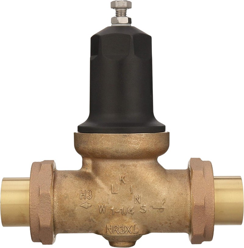 Zurn 114-NR3XLDUC Lead-Free Double Union Female Copper Sweat Pressure Reducing Valve, 1-1/4 Inch - Image 2