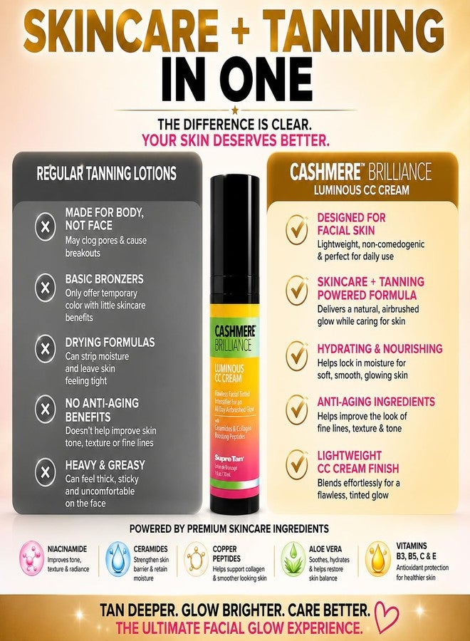 Supre Cashmere Brillance Flawless Facial Tinted Intensifier 1oz - Image 3
