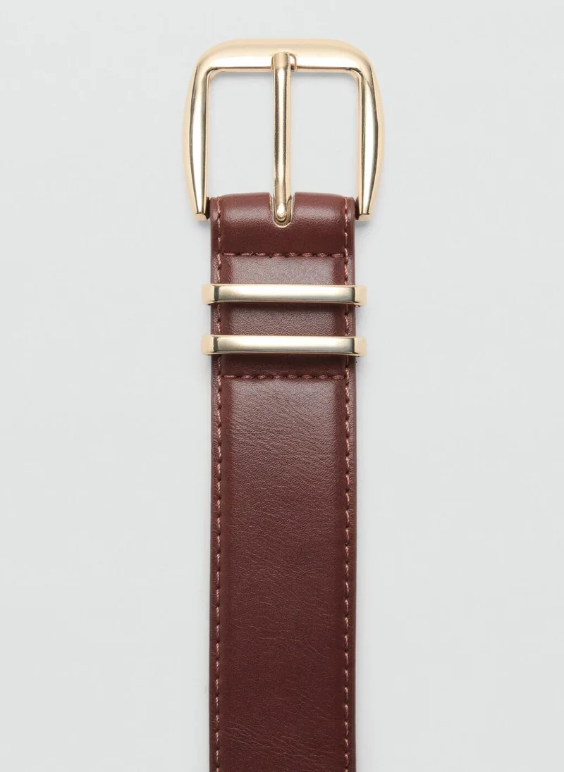 MANGO  Square buckle belt for Women | Best Price UAE