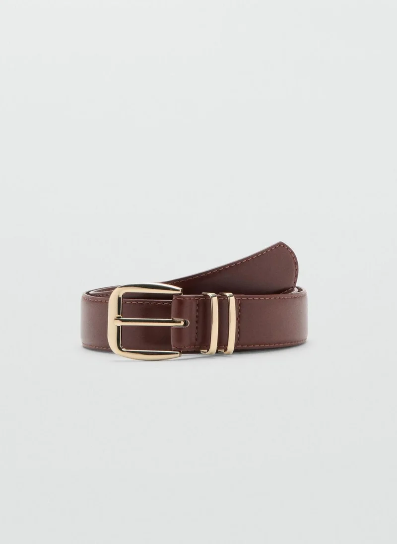 مانجو Square buckle belt