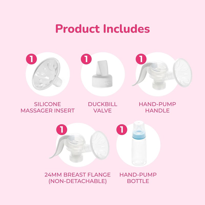 Spectra Manual Breast Pump  with Massager Insert - Image 3
