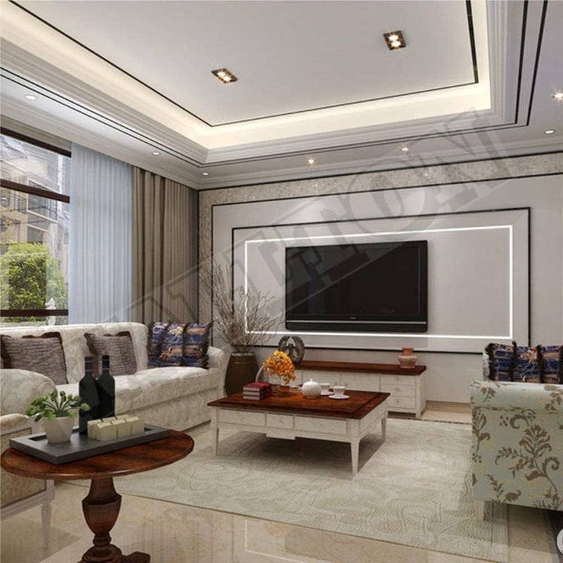 WALLTON Black Tape (1CM x 15M) - Self-Adhesive Decorative Tiles Gap Foil Line Tape, Floor Sealing Strip, Seam Sticker, Black Patti for Home, Wall, Ceiling & Cabinet| Mirror Finish| DIY Craft. - Image 2