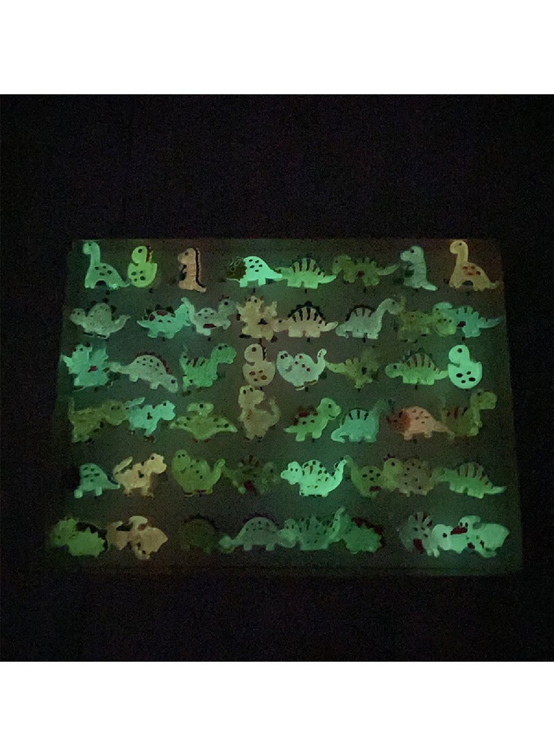 Cartoon Dinosaur Glowing Ring Children Toy 48-Piece Pack  - Image 3
