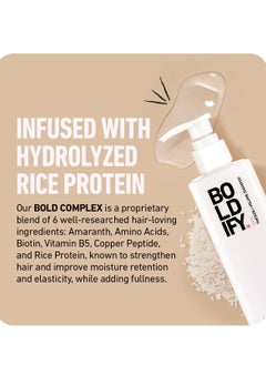 Boldify Boldify Thickening Shampoo - Rice Water Shampoo for Thinning and Oily Hair - Volumizing Shampoo for Fine Hair, Weightlessly Removes Excess Oil - 8oz  - Image 4