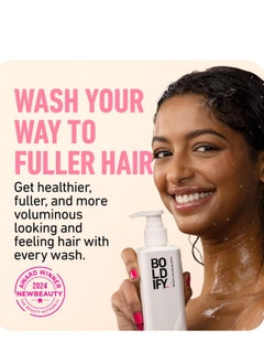Boldify Boldify Thickening Shampoo - Rice Water Shampoo for Thinning and Oily Hair - Volumizing Shampoo for Fine Hair, Weightlessly Removes Excess Oil - 8oz  - Image 3