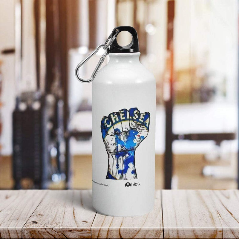 Tee Mafia Tee Mafia Designer Chelsea Fc Printed Sipper Bottle Football Bottle Hazard Sipper Bottle Blue Is The Color Sipper Bottles Printed Sipper Bottle 600 Ml Multicolor  - Image 2